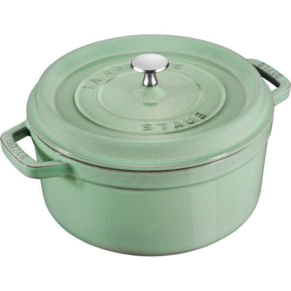 Garnek żeliwny okrągły Staub - 2.6 ltr, Miętowy