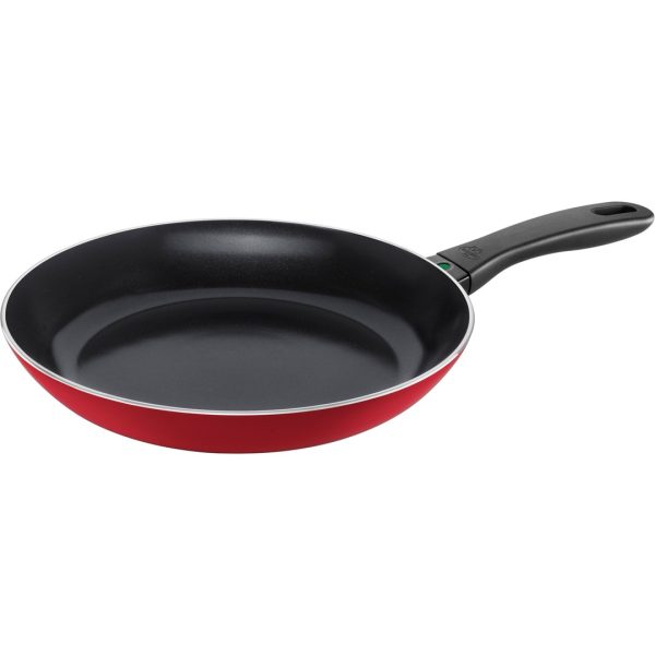 patelnia płytka 28 cm czerwona