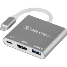 Złącze adapter Cabletech wtyk Typu C - gniazda USB 3.0 HDMI 2.0 Typu C
