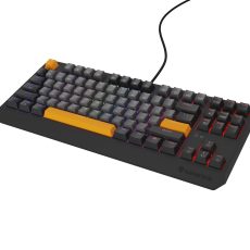 GENESIS Thor 230 TKL klawiatura Gaming USB + RF Wireless + Bluetooth QWERTY Czarny, Szary, Pomarańczowy