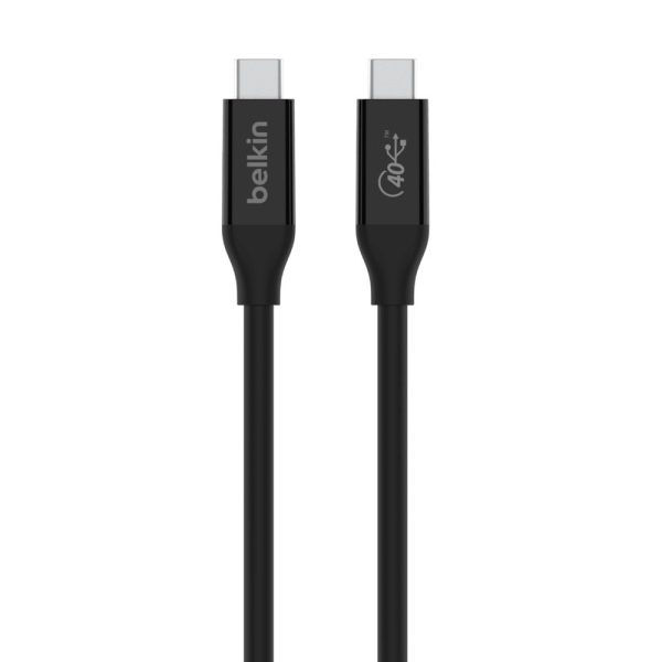 Kabel Belkin Connect USB4 Cable 100W + 40Gbps 0,8m Black