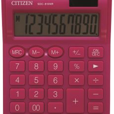 CITIZEN KALKULATOR BIUROWY SDC-810NRPKE, 10-cyfrowy, 127x105mm, różowy