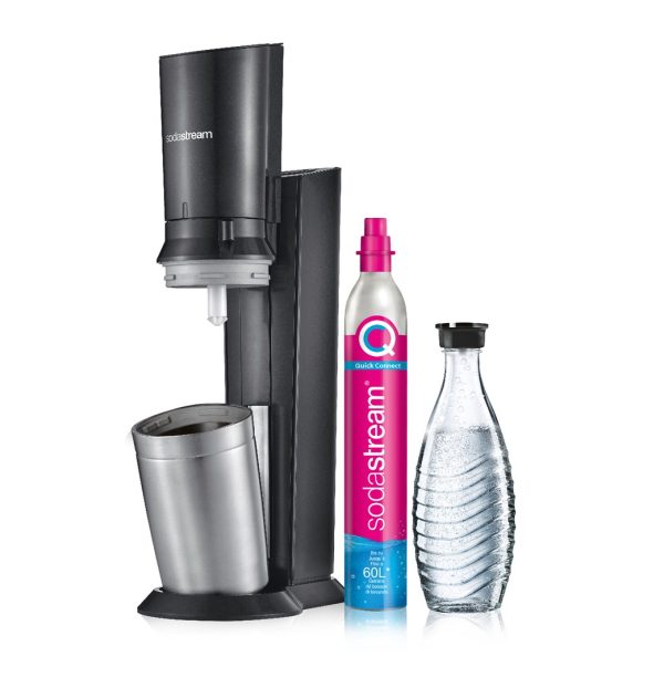 SodaStream Crystal 3.0 Metal, Stal nierdzewna Czarny