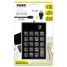 Klawiatura PORT DESIGNS 900801 NUMERIC KEYPAD WIRED