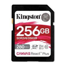 KINGSTON microSDXC Canvas 256GB React Plus UHS-II 280R/150W U3 V60 for Full HD/4K