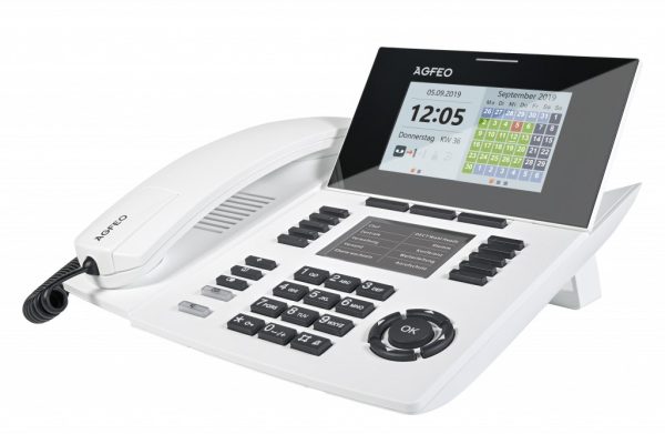 AGFEO ST 56 telefon VoIP Biały LCD