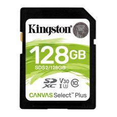 Karta pamięci Kingston Canvas Select Plus SDS2/128GB (128GB; Class U3, V30; Karta pamięci)