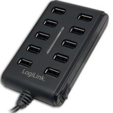 HUB USB Logilink UA0125 10-portowy USB2.0 z zasilaczem 3,5A