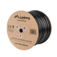 Kabel U/UTP Lanberg LCU5-30CU-0305-BK (UTP; 305m; kat. 5e; kolor czarny)