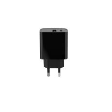 GEMBIRD 2-PORTOWA SZYBKA ŁADOWARKA SIECIOWA POWER DELIVERY USB TYP-C, 20W, CZARNA