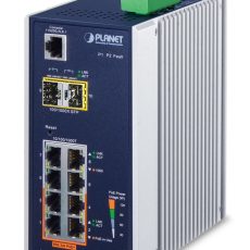 PLANET IGS-4215-4P4T2S łącza sieciowe Zarządzany L2/L4 Gigabit Ethernet (10/100/1000) Obsługa PoE Niebieski, Biały