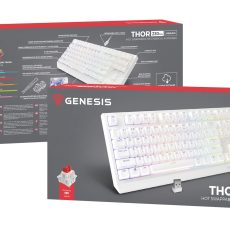 GENESIS Thor 230 TKL klawiatura Gaming USB + RF Wireless + Bluetooth QWERTY US English Biały
