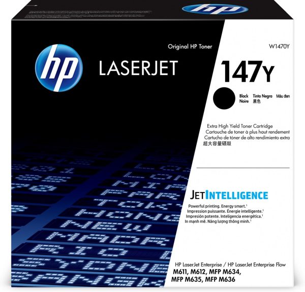 HP Oryginalny czarny toner o bardzo wysokiej wydajności 147Y LaserJet