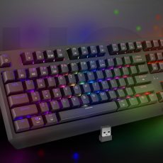 GENESIS Thor 230 TKL klawiatura Gaming USB + RF Wireless + Bluetooth QWERTY Szary