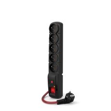ACAR F5 POWER Czarny 5 x gniazdo sieciowe 230 V 5 m