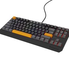 GENESIS Thor 230 TKL klawiatura Gaming USB + RF Wireless + Bluetooth QWERTY Czarny, Szary, Pomarańczowy