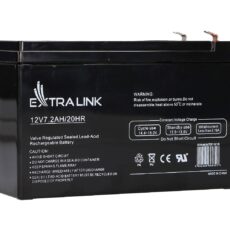 EXTRALINK AKUMULATOR BEZOBSŁUGOWY AGM 12V 7,2AH 7A