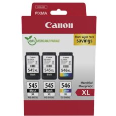 Canon 8286B013 nabój z tuszem 3 szt. Oryginalny Wysoka (XL) wydajność Czarny, Cyjan, Purpurowy, Żółty