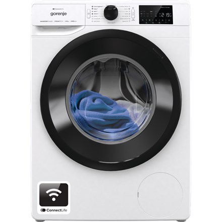 Pralka Gorenje | WPNEI82SBSWIFI | Klasa efektywności energetycznej B | Ładowanie od przodu | Pojemność prania 8 kg | 1200 obr./min | Głębokość: 47 cm | Szerokość 60 cm | DOPROWADZIŁO | Funkcja pary | Sieć Wi-Fi