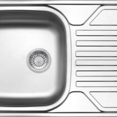 Zlewozmywak stalowy 1-komorowy z ociekaczem - odpływ 3.5" ZEL_0113 5908212037676