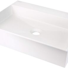 Umywalka granitowa nablatowa z miejscem na baterię - 500x400 mm