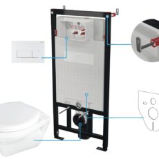 Zestaw WC podtynkowy 6 w 1