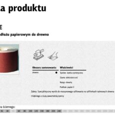 KLINGSPOR ROLKA NA PODŁOŻU PAPIEROWYM PS18E 150mm gr.120  (50mb)