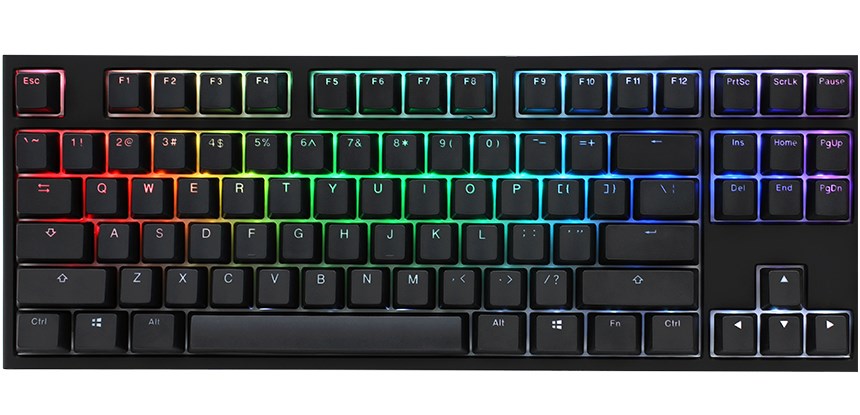 Ducky One 2 RGB TKL klawiatura Gaming USB Niemiecki Czarny - obrazek 2