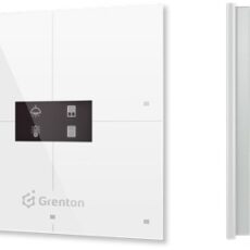 Smart panel Grenton / 4 pola dotykowe / wyświetlacz OLED / TF-Bus / biały szklany front