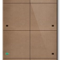 Panel dotykowy Grenton / 8 pól dotykowych / TF-Bus / jasny, wykonany z naturalnej skóry front
