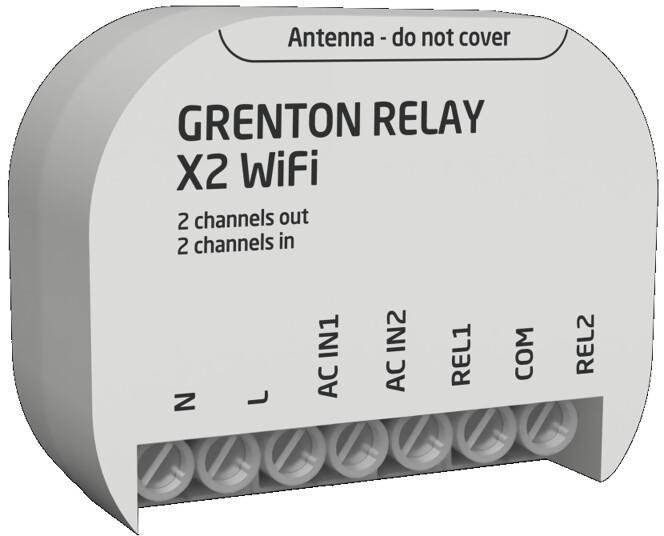 Moduł wyjść przekaźnikowych (2 wyj.) Grenton / montaż dopuszkowy / Wi-Fi - obrazek 2