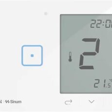 Przewodowy włącznik światła podwójny z regulatorem pokojowym czarny WSR-02ML Tech Sterowniki