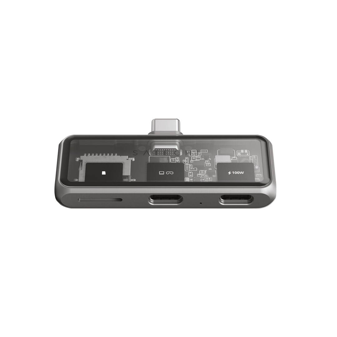 Satechi USB-C PD Mobile XR Hub i czytnik kart MicroSD gwiezdny szary