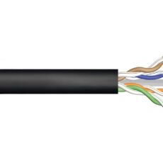 Kabel instalacyjny zewnętrzny żelowany DIGITUS kat.6, U/UTP, AWG 23/1, PE, 305m, czarny, szpula