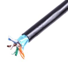 Kabel instalacyjny zewnętrzny żelowany DIGITUS kat.5e, F/UTP, AWG 24/1, PE, 305m, czarny, szpula