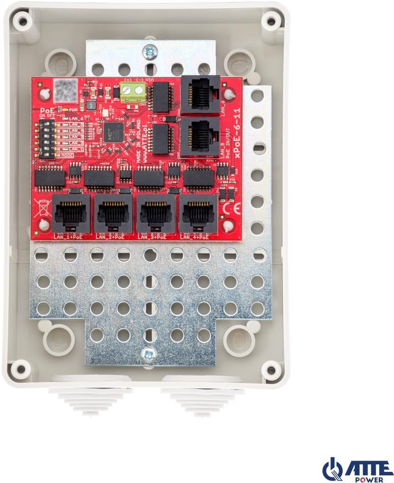SWITCH 6-PORTOWY POE ATTE xPoE-6-11-S3 - obrazek 2