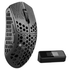 Mysz gamingowa Vancer Akitsu Carbon Fiber, bezprzewodowa - czarna