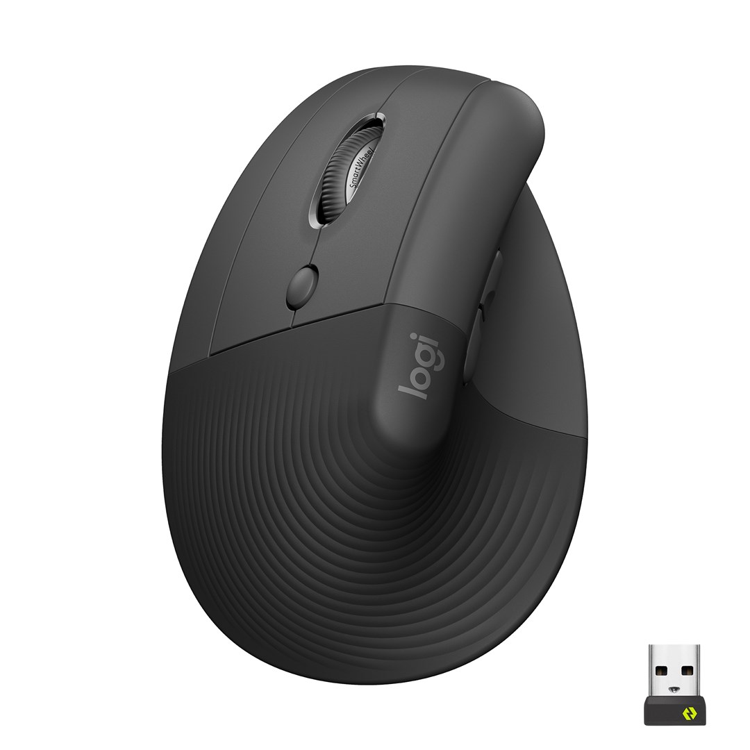LIFT LEFT VERTICAL ERGO MOUSE -/GRAPHITE / BLACK - EMEA - obrazek 2