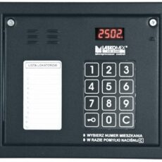 Laskomex CP-2502NR czarny Panel audio z mini listą lokatorów i z czytnikiem kluczy RFID