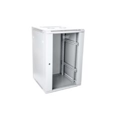 Szafa sieciowa wisząca 19" 21U rack 600x600, drzwi szyba, szary, niedzielona, niezłożona, 60kg