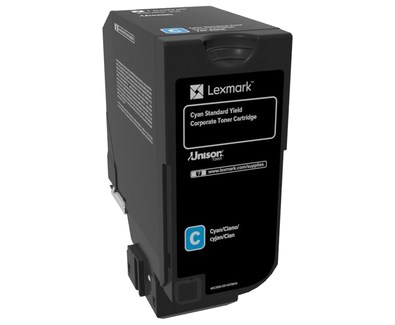 Lexmark 74C2SCE kaseta z tonerem 1 szt. Oryginalny Cyjan - obrazek 2