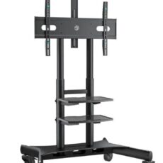 Mobilny stojak do TV 50"-86" do 90 kg ONKRON TS1881 Czarny