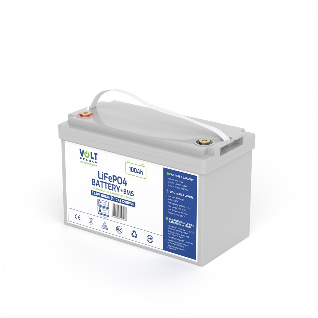 Akumulator VOLT POLSKA litowo-żelazowo-fosforanowy LiFePO4 12V 100Ah 100A