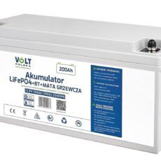 Akumulator LiFePO4 12,8V 200 Ah (150A) + BMS + BLUETOOTH + MATA GRZEWCZA