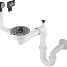 Syfon do zlewozmywaka granitowego 1-komorowego - Space-Saver