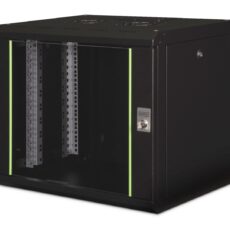 Digitus Szafa sieciowa wisząca Unique 19" 9U rack 600x450, drzwi szyba, czarny, niedzielona, złożona, 100kg