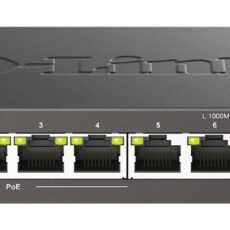 D-Link DGS-1008P/E łącza sieciowe Nie zarządzany L2 Obsługa PoE Czarny
