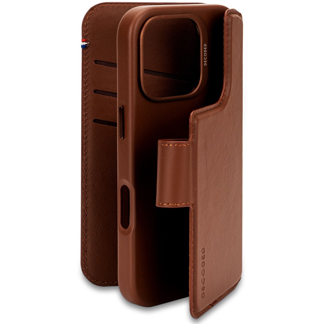 Skórzana obudowa ochronna iPhone 16 Pro kompatybilna z MagSafe (tan) - obrazek 2