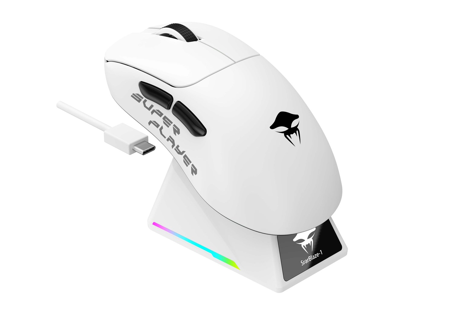Mysz gamingowa bezprzewodowa Havit StarBlaze-1 (biało-czarny)