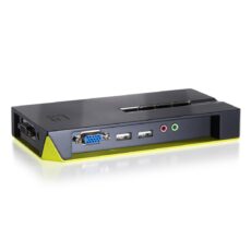 LevelOne KVM-0421 przełącznik KVM Czarny, Zielony